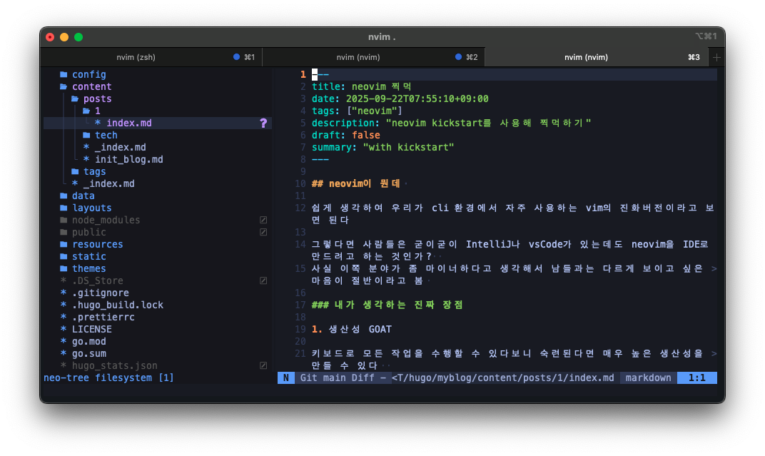이게neovim이다